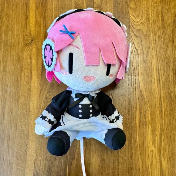 TAITO Re:Zero Starting Life in Another World Plush Doll Toy 12" Ram Japanese - Picture 7 of 9